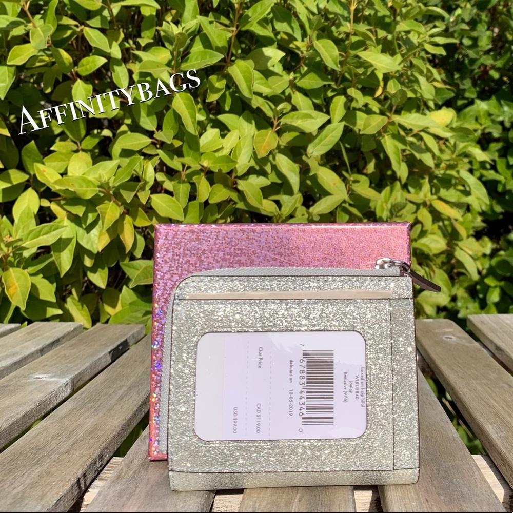 Boxed SM l-zip bifold wallet joeley Kate Spade NWT - Picture 2 of 8